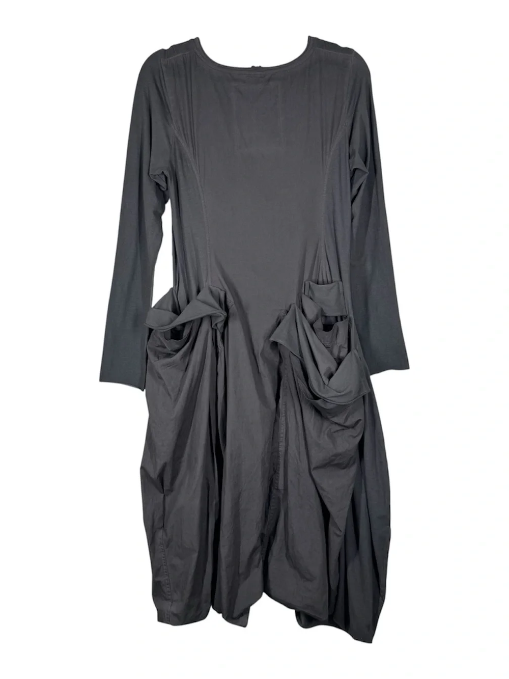 Rundholz Black Label Lagenlook Layered Dress Green Balloon Hem Small - Picture 6 of 11